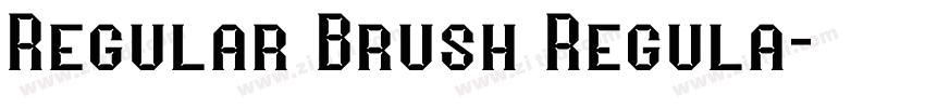 Regular Brush Regula字体转换